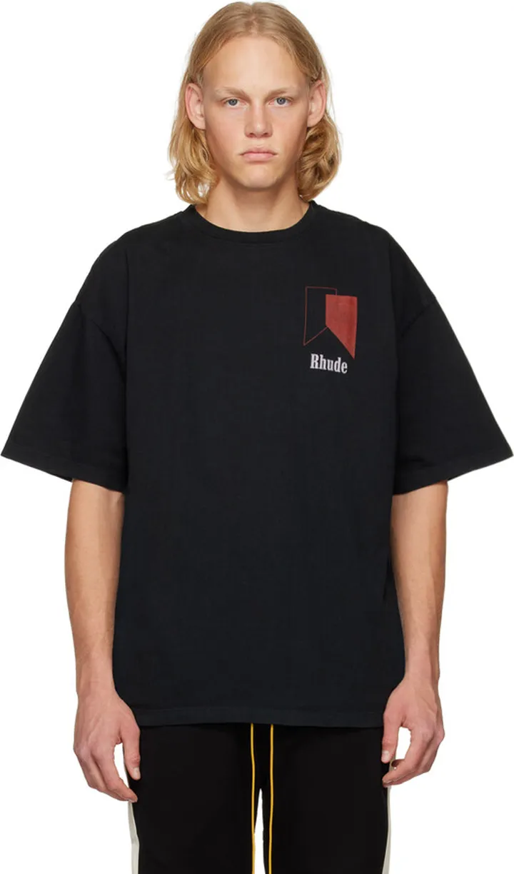 Rhude Black Track T-Shirt