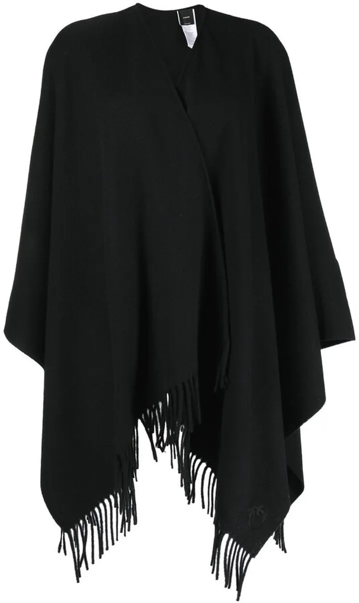 Fringed Wool Poncho