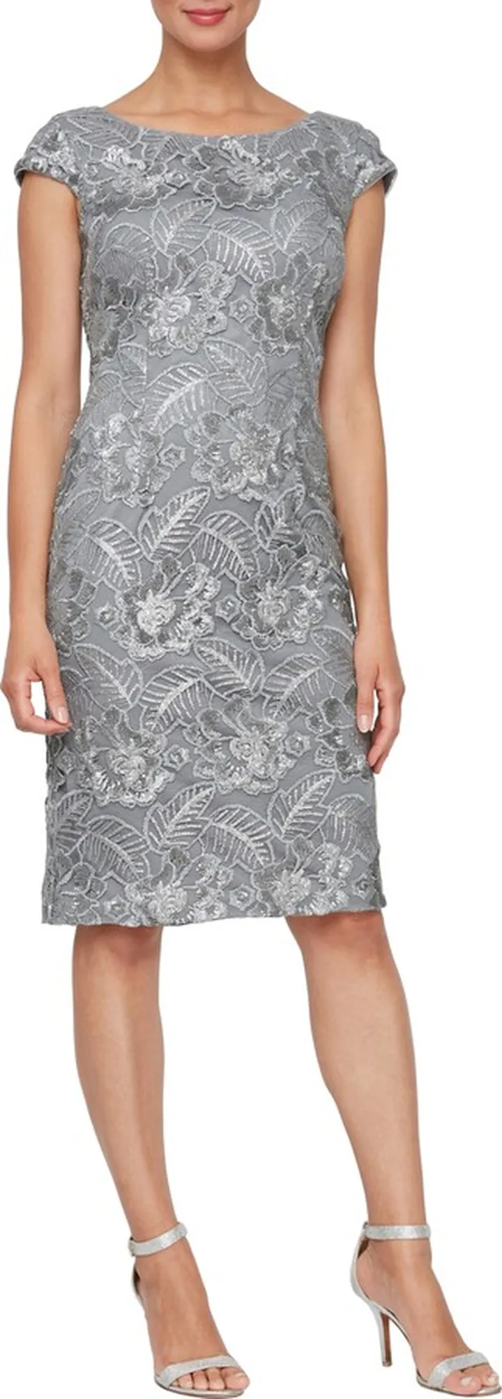 Sequin Lace Cocktail Dress