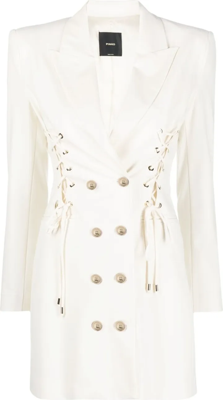 Lace-Up Blazer Dress
