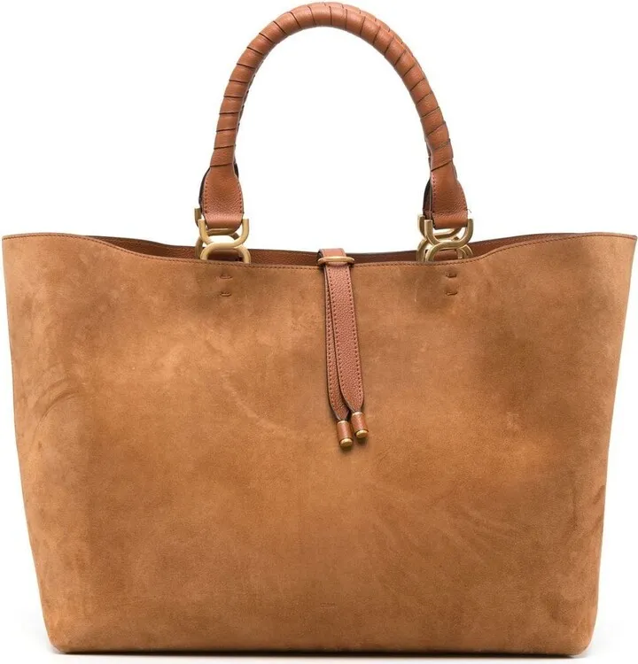 Marcie suede tote bag