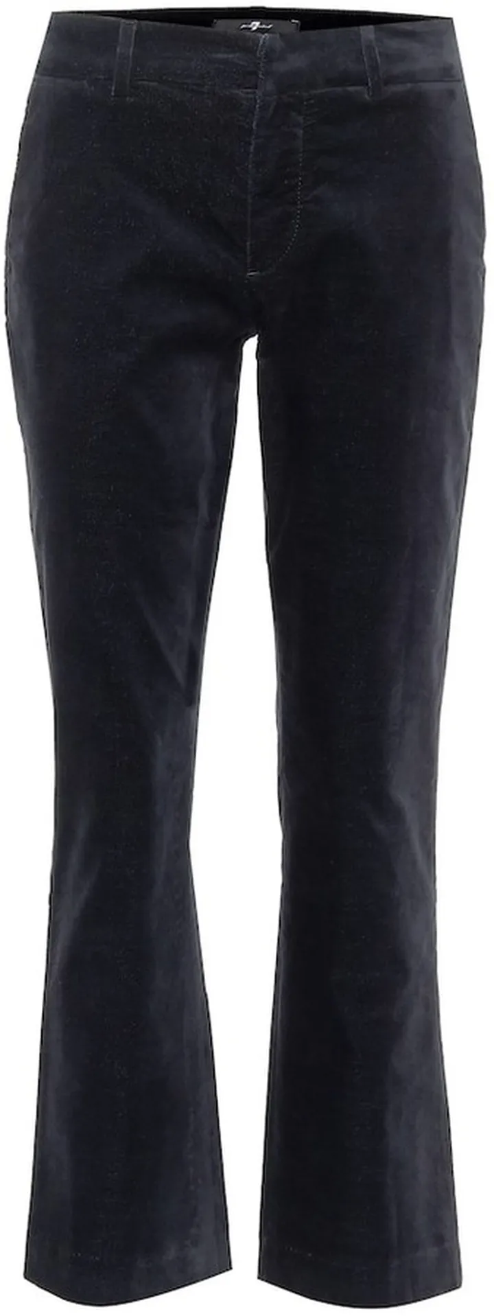 Mid-rise velvet bootcut jeans