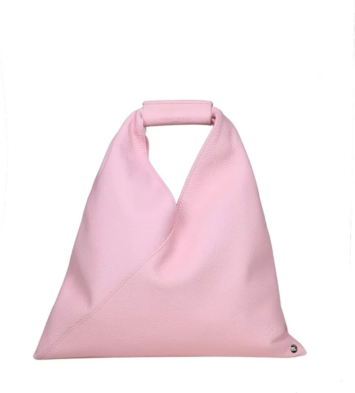 Japanese Handbag In Pink Leather