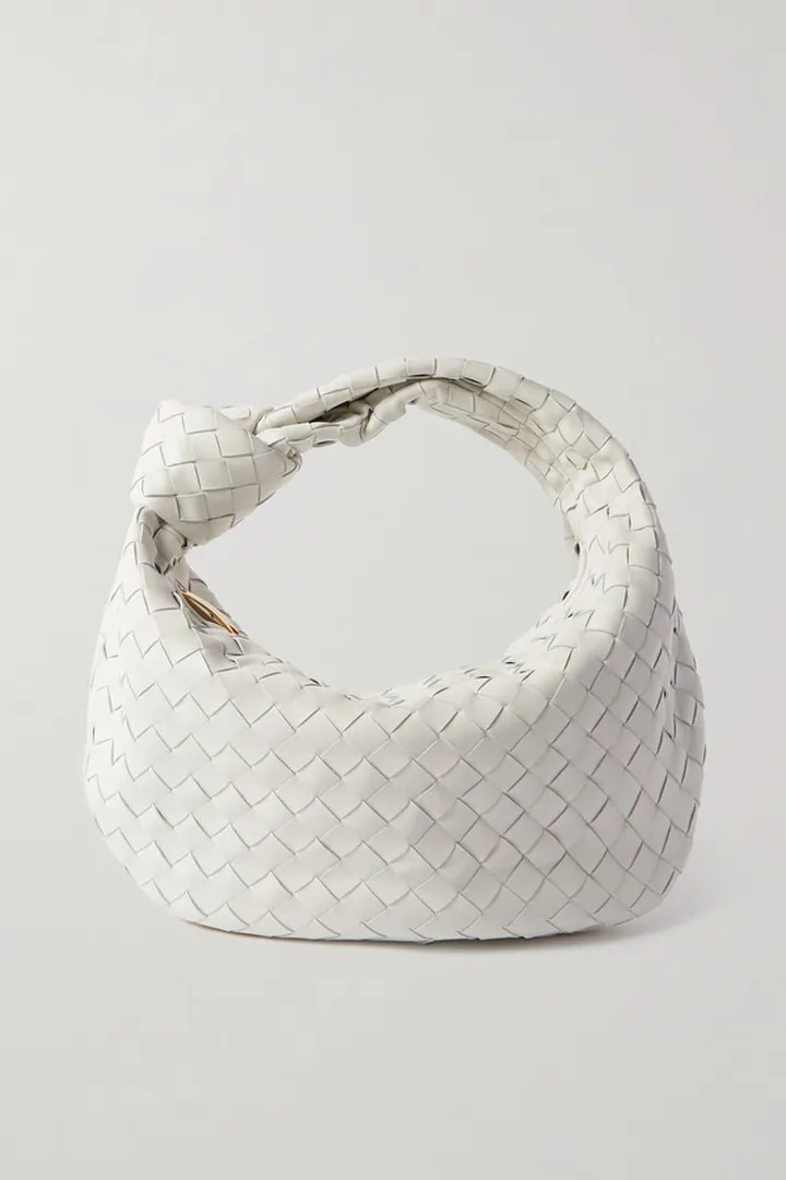 Bottega Veneta - Jodie Teen Knotted Intrecciato Leather Tote - White