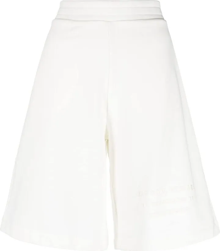Embossed-Logo Track Shorts
