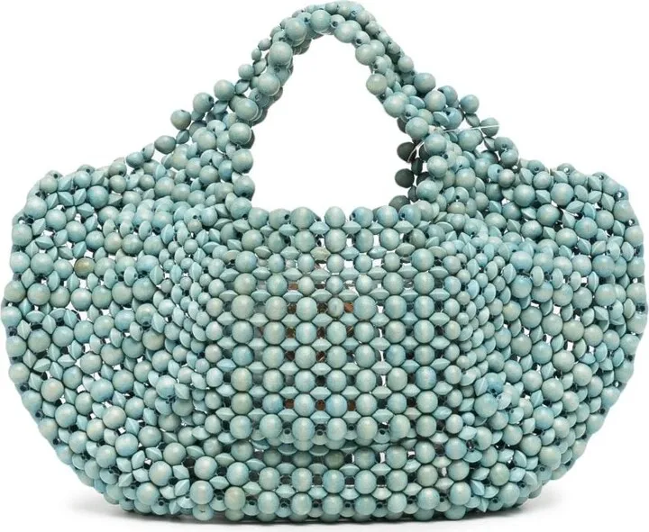 Bead-Embellished Tote Bag