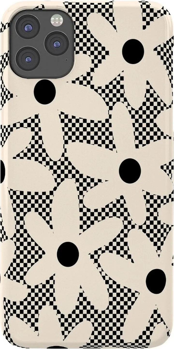 Kierkegaard Design Studio Daisy Time Retro Floral Checks Snap 11 PRO MAX Case - Society6