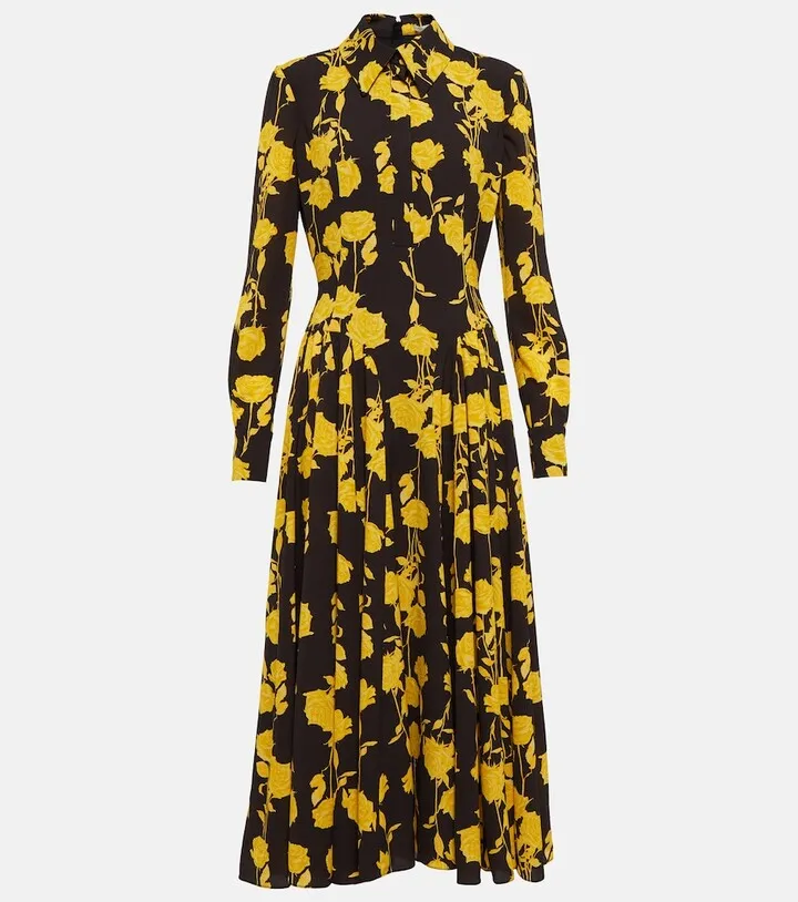 Blakely crepe georgette shirt dress