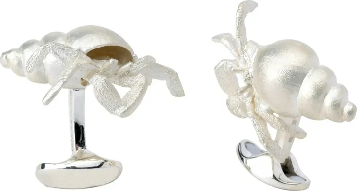 Deakin & Francis - Deakin & Francis Sterling Silver Hermit Crab Cufflinks