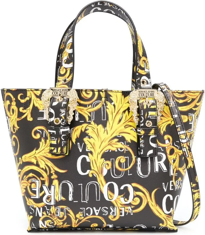 Logo Couture-print tote bag