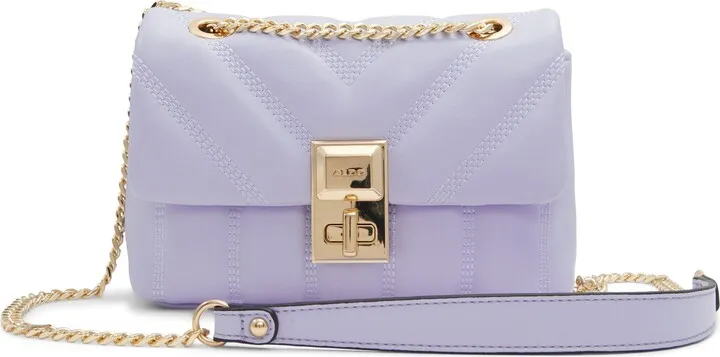 Rhilii Quilted Faux Leather Crossbody Bag