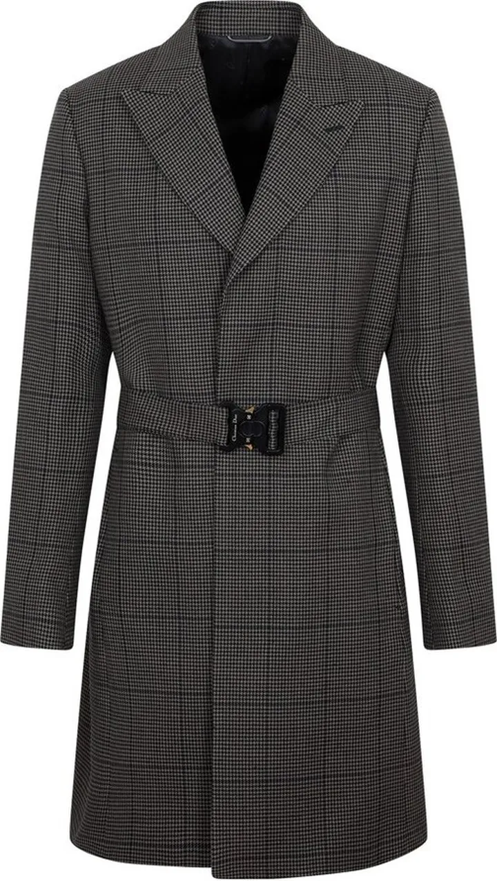 Dior Homme Checked Buckle Coat