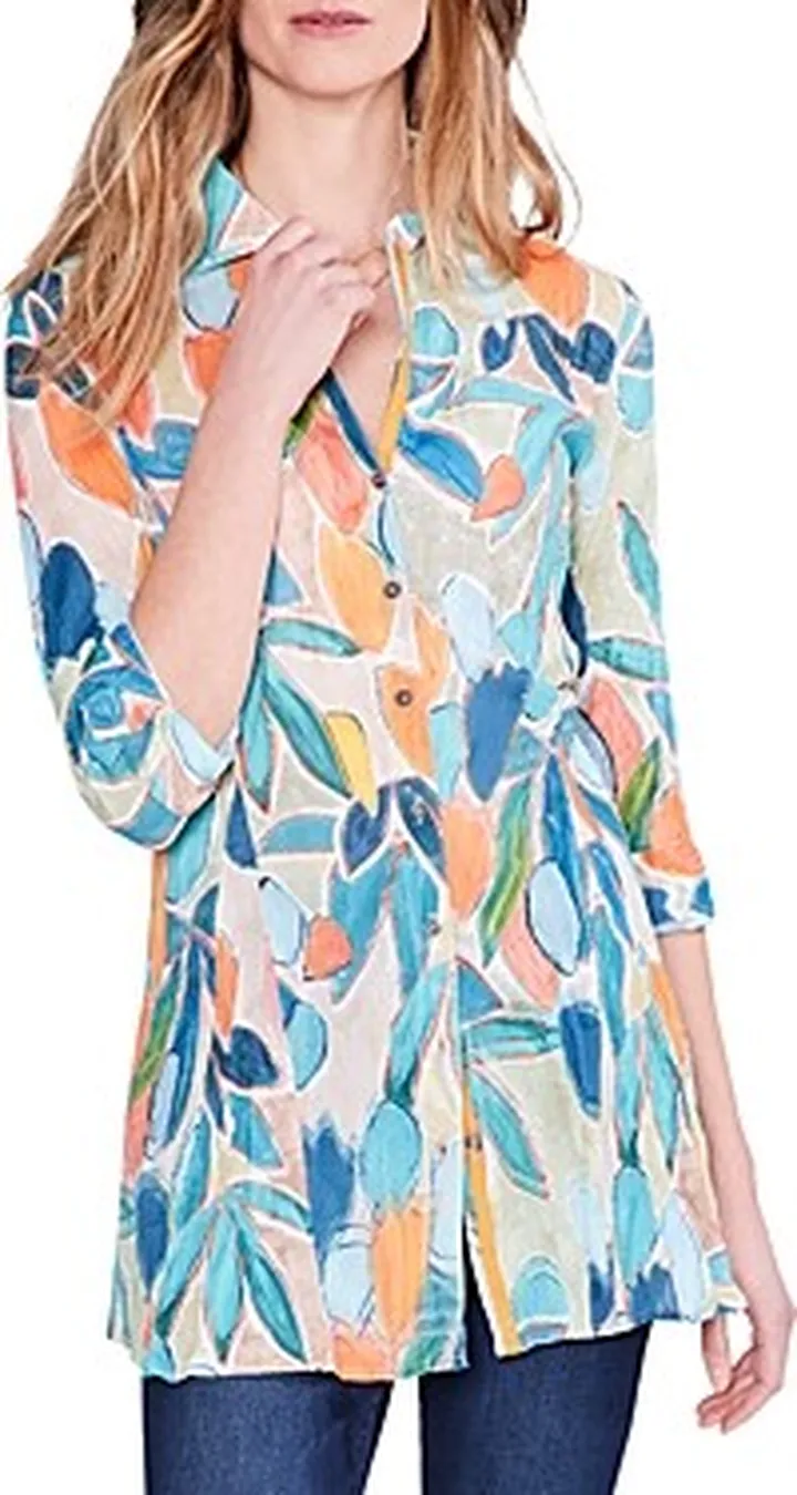Nic+Zoe Crinkled Tunic Shirt