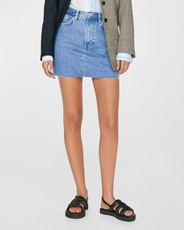 Le High N Tight Denim Mini Skirt