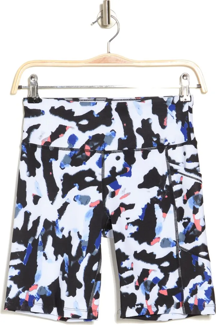 High Waist Print Bike Shorts