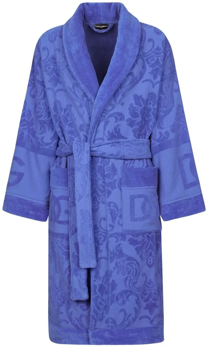 Jacquard bathrobe