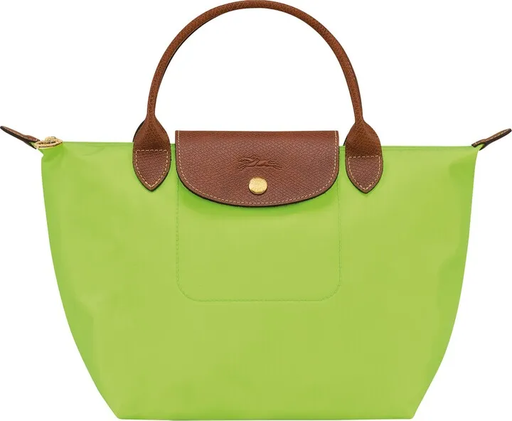 Le Pliage Green Recycled Nylon Canvas Small Top Handle Bag