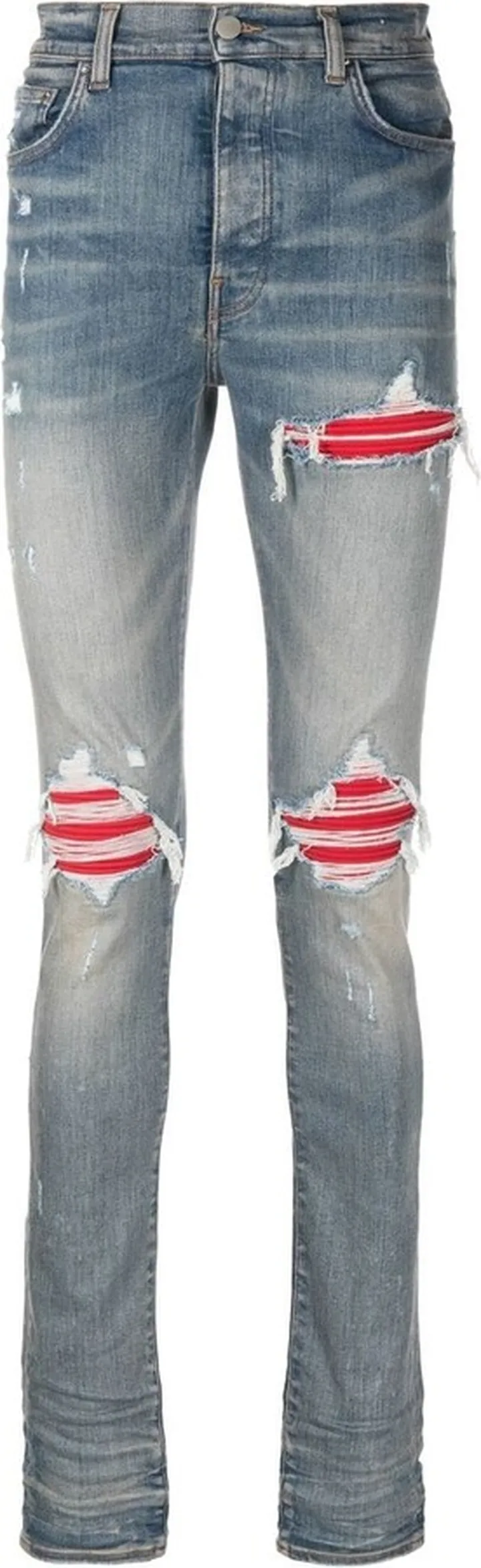Distressed Skinny-Cut Jeans