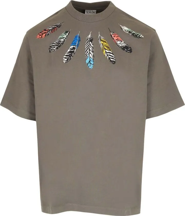 Marcelo Burlon County Of Milan Logo-Print Crewneck T-Shirt
