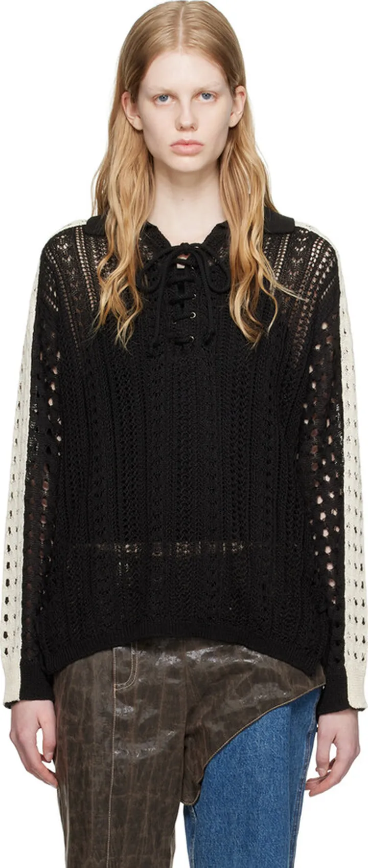 Andersson Bell Black Beozz Long Sleeve Polo