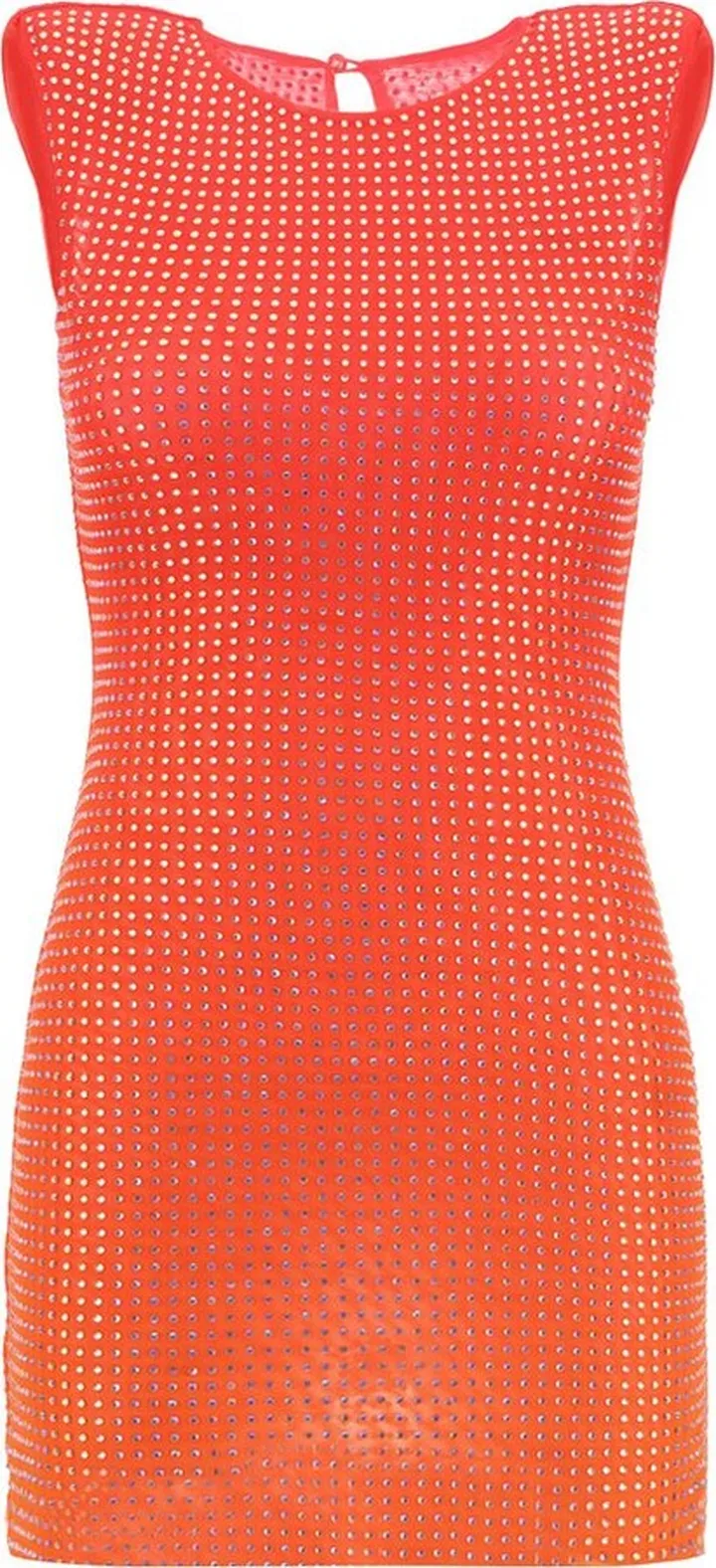 Self-Portrait Embellished Mesh Mini Dress