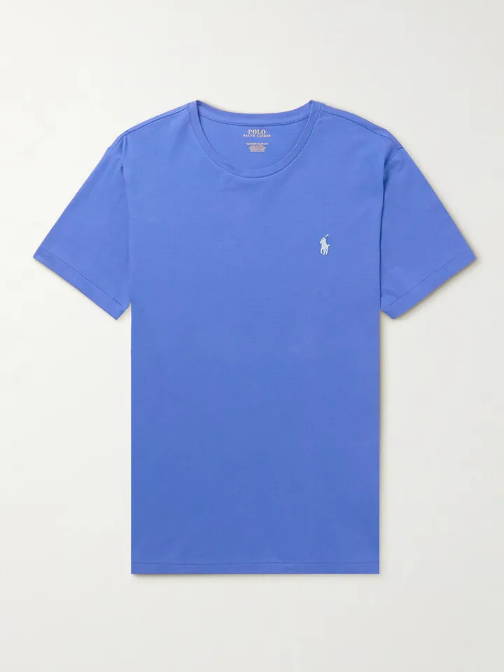 Logo-Embroidered Cotton-Jersey T-Shirt