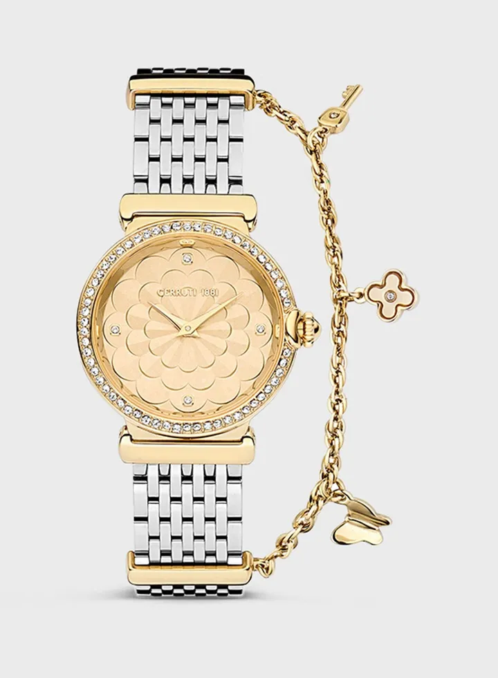 Steel Strap Analog Watch