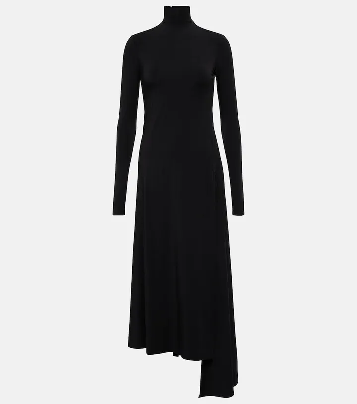 Draped jersey gown