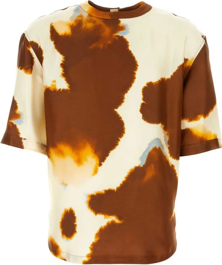 Fendi Spotted Motif Printed Crewneck T-Shirt