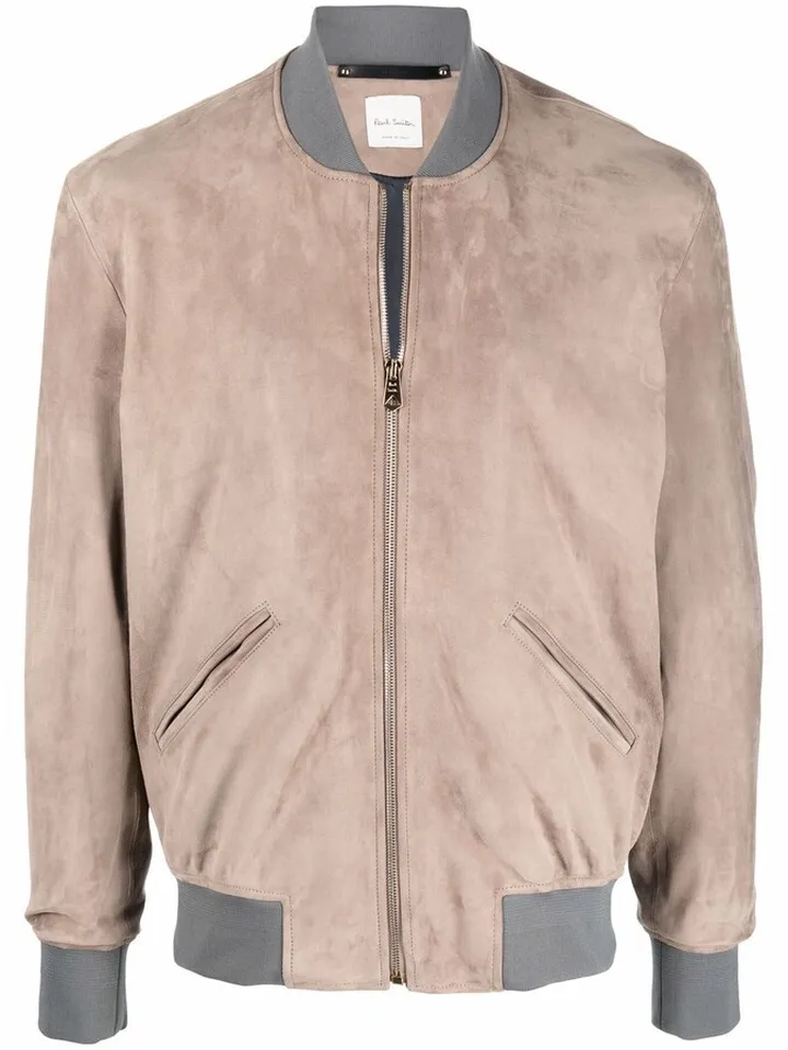 Suede Bomber Jacket