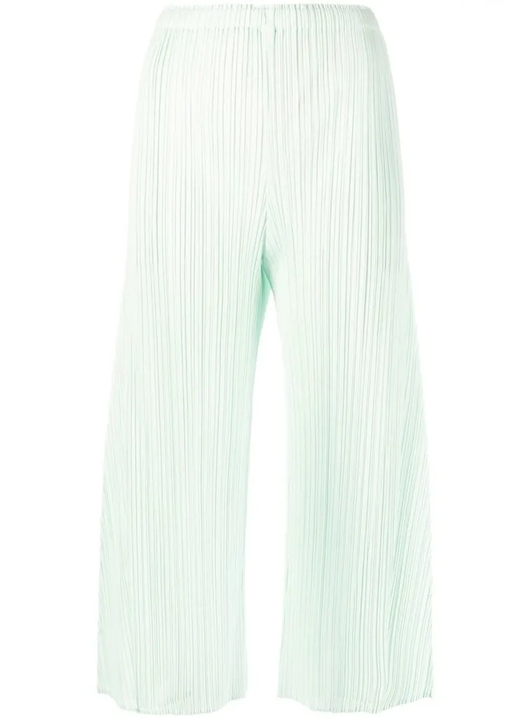 May plissé cropped trousers