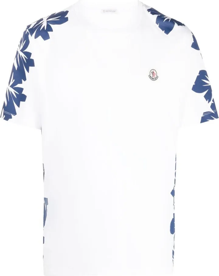 floral-print short-sleeve T-shirt
