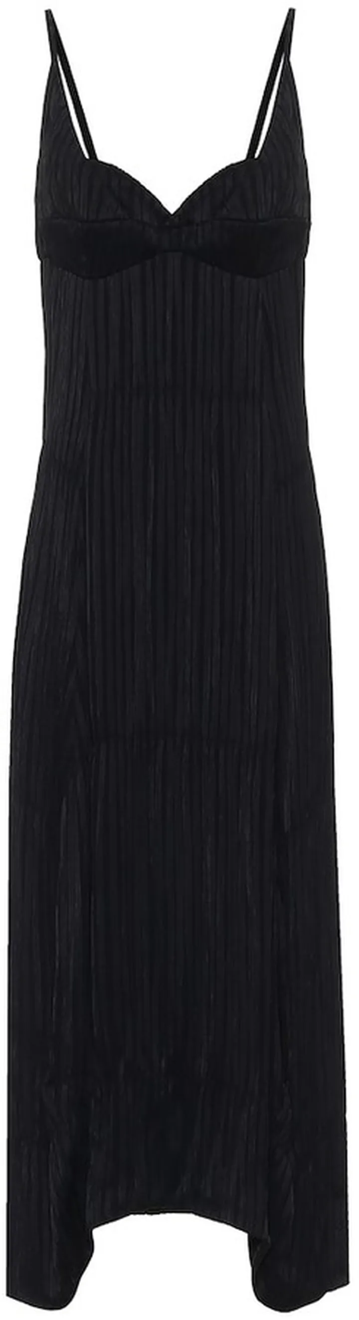 Plisse georgette maxi dress