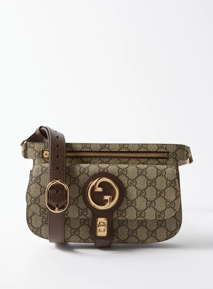 Blondie Gg-monogram Leather-trim Belt Bag