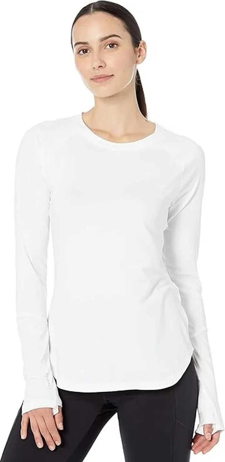 PUMA Run Cloudspun Long Sleeve Tee (Puma White) Women's Clothing