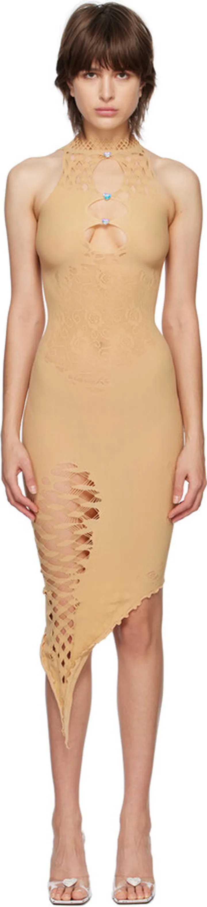 Poster Girl SSENSE Exclusive Tan Tamika Midi Dress