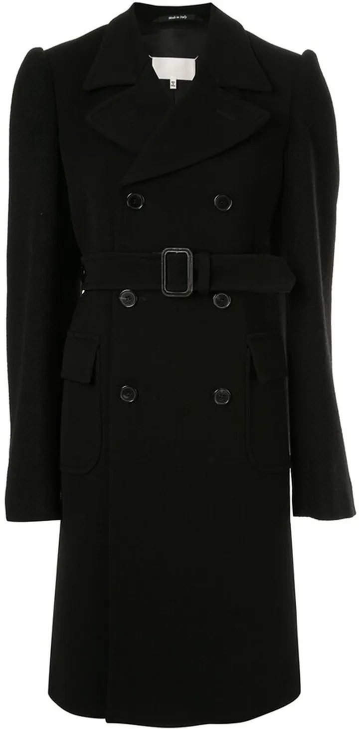 Double Breasted Belted Coat