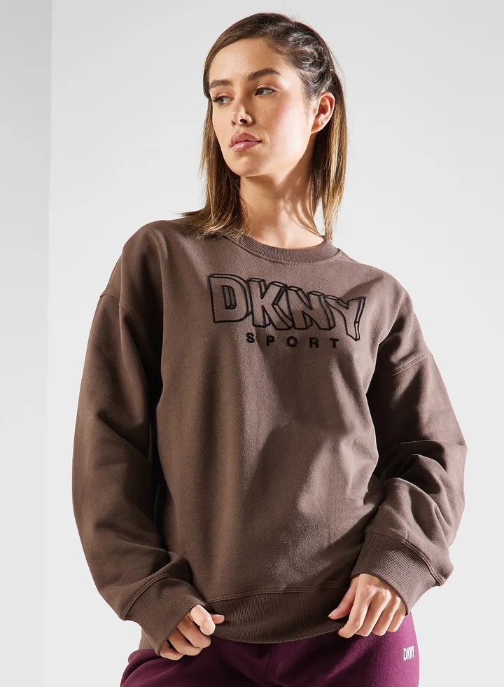 Crew Neck Knitted Sweatshirt