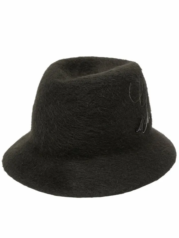 Embossed Logo Felt Fedora