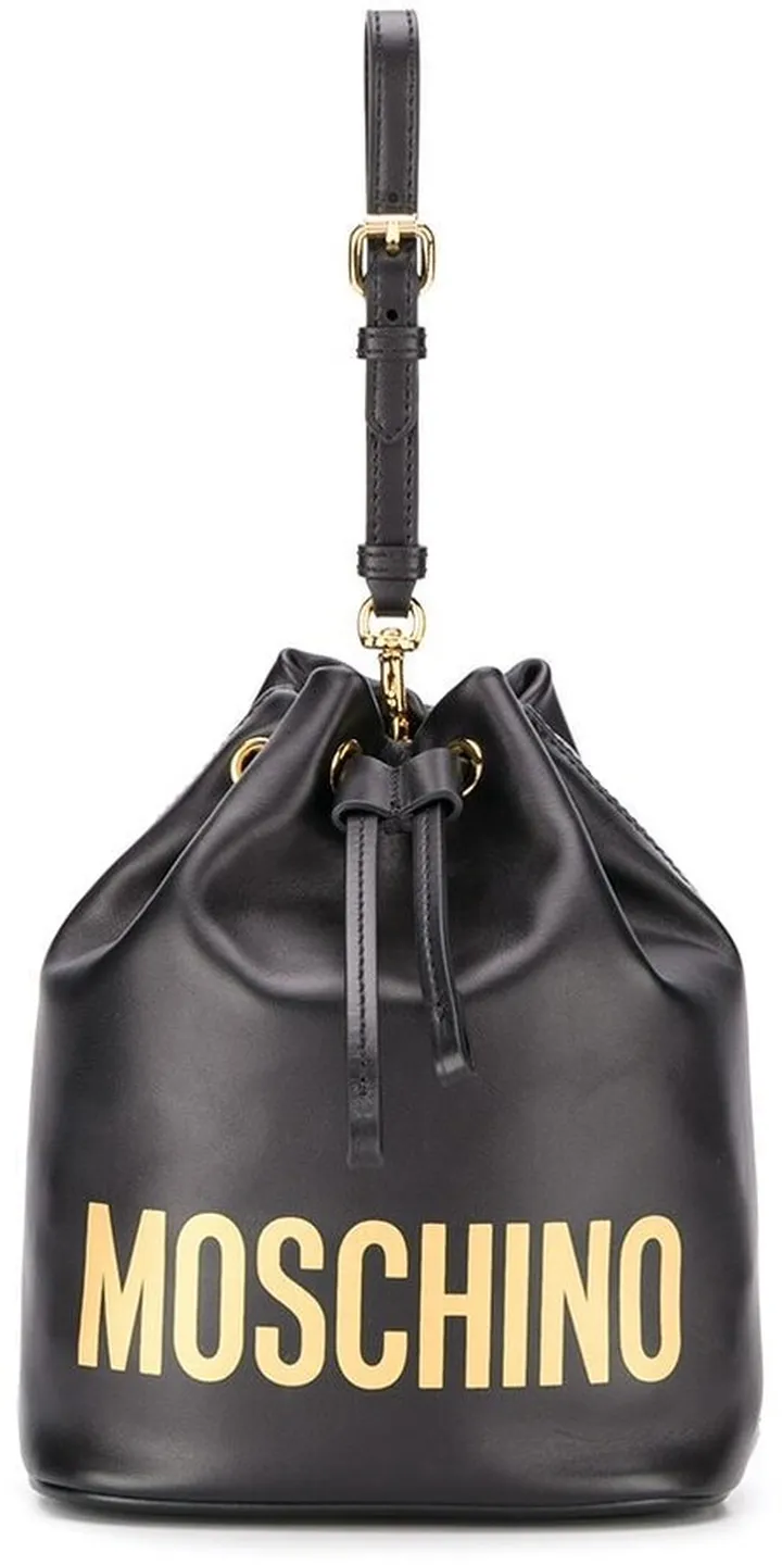 Logo-Print Bucket Bag