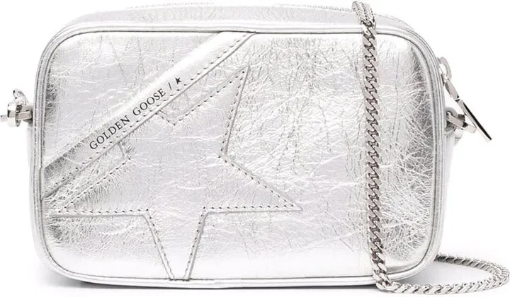 Mini Star Bag Wrinkled Laminated Leather Body And Star