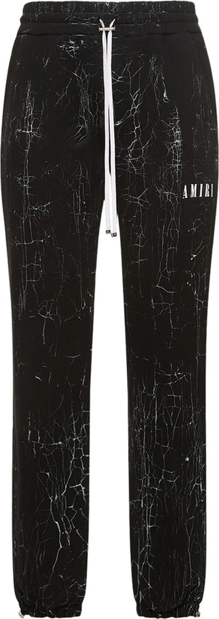 Logo cracked dye sweatpants