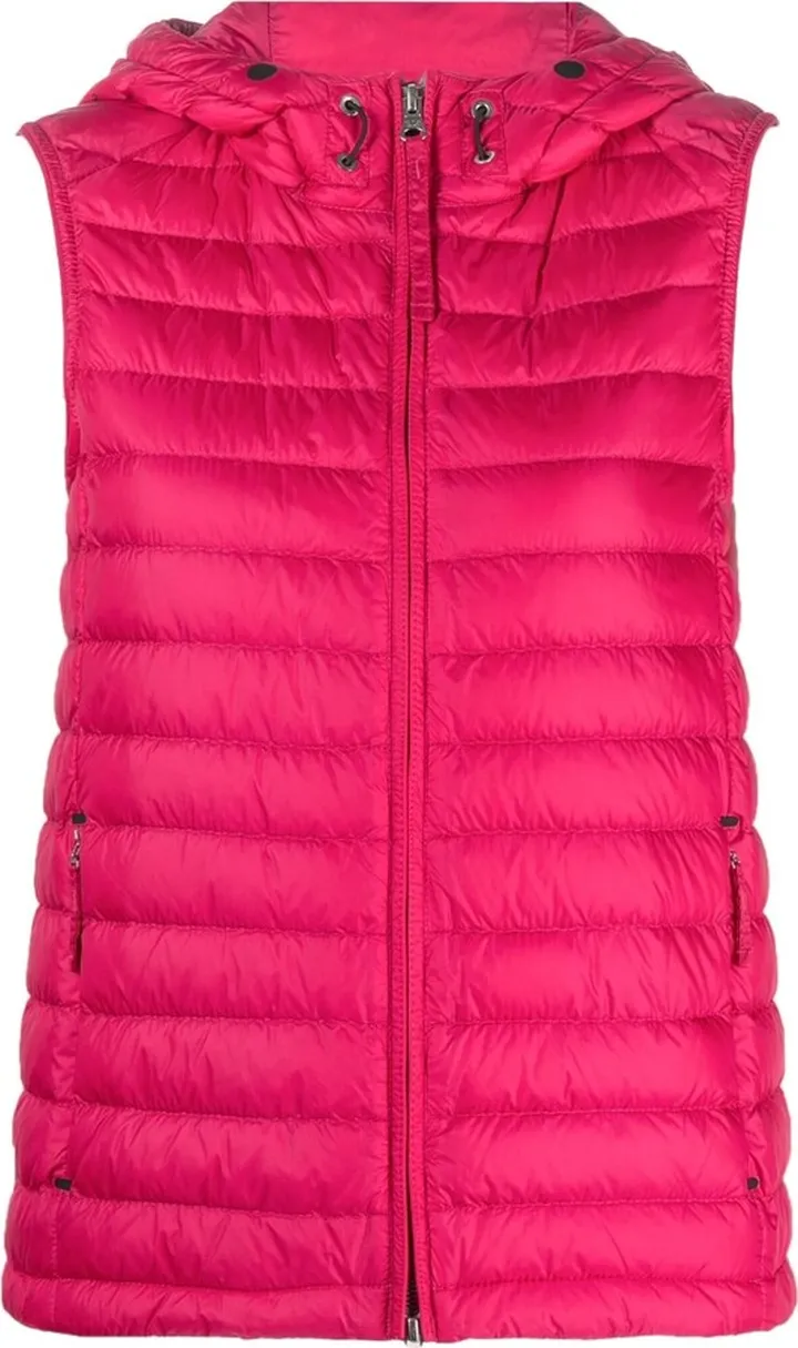 Logo-Patch Hooded Padded Gilet