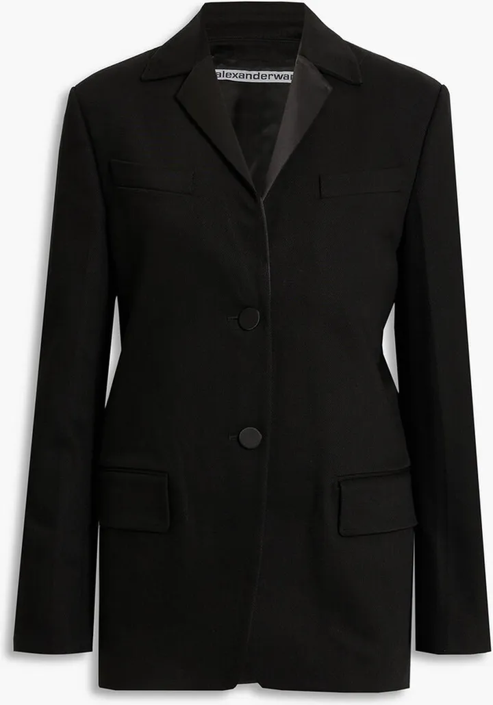 Boxy cotton-twill blazer