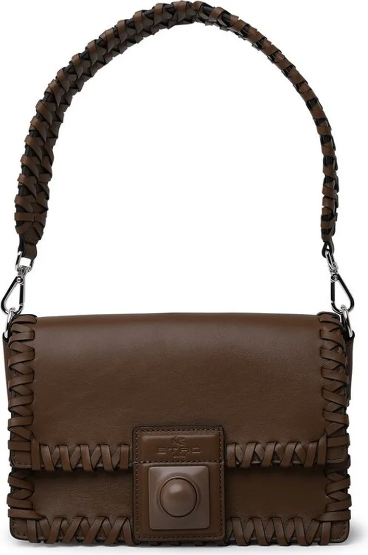 Etro Braided-Detailed Foldover Shoulder Bag