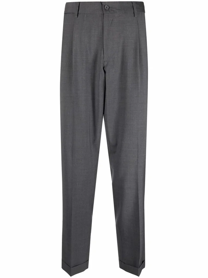 Straight-Leg Tailored Trousers