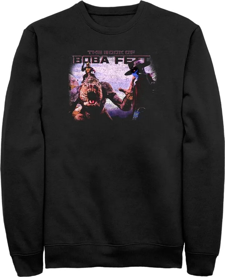 Men's Star Wars: The Book of Boba Fett Cad Bane Rancor and Boba Standoff Sweatshirt - Black - 2X Large
