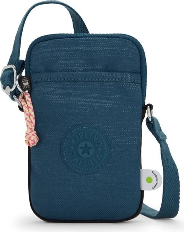 Kipling Tally Crossbody Phone Bag Woven Teal Bl