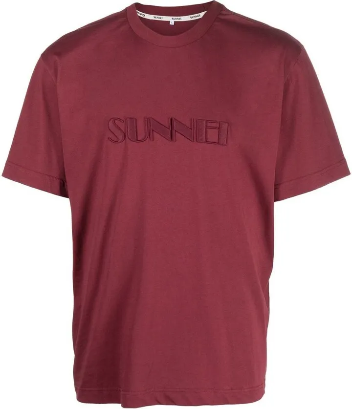 embroidered-logo detail T-shirt