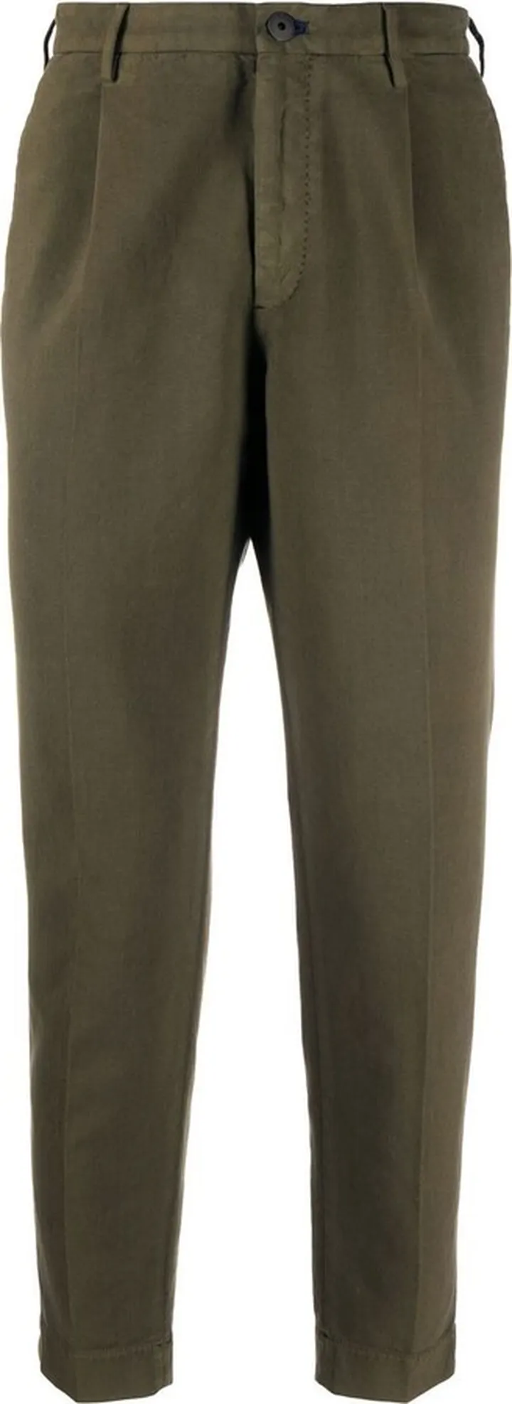 Tapered-Leg Tailored Trousers